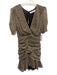 ASTR The Label Size Medium Yellow, Black, White Polyester Short Sleeve Dress Yellow, Black, White / Medium