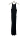 Aidan Mattox Size 4 Black Polyester Sleeveless Sequinned Back Keyhole Gown Black / 4