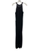 Aidan Mattox Size 4 Black Polyester Sleeveless Sequinned Back Keyhole Gown Black / 4