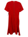 MCQ Size Medium Bright red Polyester Blend Short Sleeve Princess Seams Dress Bright red / Medium