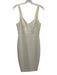 Likely Size 6 Cream White Polyester Blend Sleeveless Darted Below Knee Dress Cream White / 6