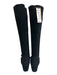 Eileen Fisher Shoe Size 8.5 Black Textile & Leather Almond Toe Open Knit Boots Black / 8.5