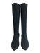 Eileen Fisher Shoe Size 8.5 Black Textile & Leather Almond Toe Open Knit Boots Black / 8.5