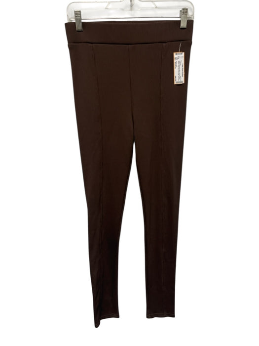 Rag & Bone Size Medium Brown Polyamide Blend Stretch Waist Ribbed Leggings Brown / Medium