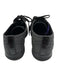 Prada Sport Shoe Size 38 Black Leather Glitter Cap Toe Lace Up Low Top Sneakers Black / 38