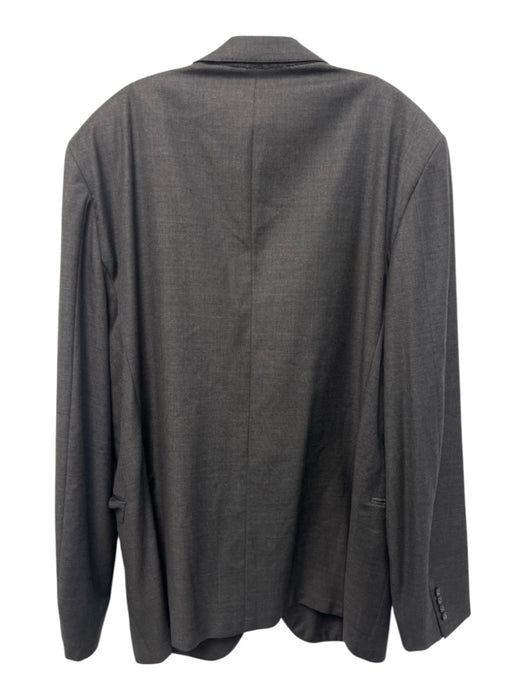 Samuelsohn Dark Gray Wool Solid 2 Button Men's Blazer Dark Gray / 49