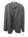 Samuelsohn Dark Gray Wool Solid 2 Button Men's Blazer Dark Gray / 49
