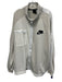 Nike Size xxxl Beige & White Polyester Zipper Men's Jacket Beige & White / xxxl