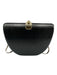 Rebecca Minkoff Black Leather Lizard Embossed Hardcase Optional Strap Clutch Bag Black