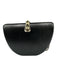 Rebecca Minkoff Black Leather Lizard Embossed Hardcase Optional Strap Clutch Bag Black