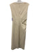 Modern Citizen Size L Ecru Cream Cotton Blend Sleeveless Ruched Side Dress Ecru Cream / L