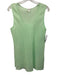 COS Size 12 Bright Green Cotton & Silk Sleeveless U Neck Semi Sheer Textured Top Bright Green / 12