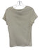 Ralph Lauren Black Size L Cream White Viscose Blend Mesh Overlay Cap Sleeve Top Cream White / L
