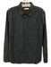 Billy Reid Size M Black & Beige Cotton Button Down Long Sleeve Shirt Black & Beige / M