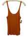 AYR Size M Orange Cotton & Modal Ribbed Tank Top Orange / M