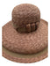 Mazzanti Pink Brown Straw Blend Woven Round Wide Brim Ribbon Detail Hat Pink Brown