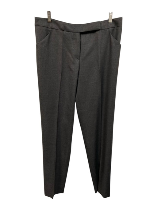 Giorgio Armani Size 44 Gray Wool & Silk Trouser Straight Leg Pants Gray / 44