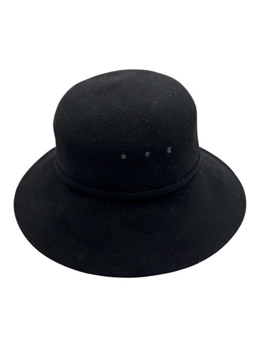 Helen Kaminski Black Velvet Tie Bucket Hat Black / One Size