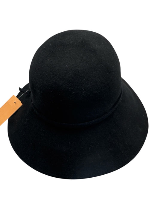 Helen Kaminski Black Velvet Tie Bucket Hat Black / One Size
