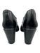 Hispanitas Shoe Size 40 Black Leather Block Heel Pointed Toe Strap V Ankle Shoes Black / 40