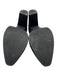 Hispanitas Shoe Size 40 Black Leather Block Heel Pointed Toe Strap V Ankle Shoes Black / 40
