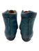 John Fluevog Shoe Size 10.5 Blue Leather Pointed Toe Ankle Boot Laces Shoes Blue / 10.5