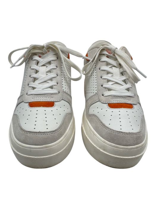 Le Tigre Shoe Size 9.5 Beige & Orange Leather Sneaker Laces Shoes Beige & Orange / 9.5