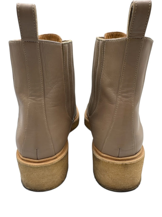 LOQ Shoe Size Est 9.5 Brown Leather Ankle Bootie Square Toe Booties Brown / Est 9.5