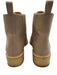 LOQ Shoe Size Est 9.5 Brown Leather Ankle Bootie Square Toe Booties Brown / Est 9.5