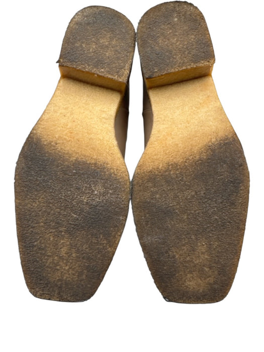 LOQ Shoe Size Est 9.5 Brown Leather Ankle Bootie Square Toe Booties Brown / Est 9.5