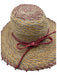 Helen Kaminski Tan, Orange & Red Raffia Woven Stripe Bow Detail Sun Hat Tan, Orange & Red