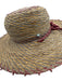 Helen Kaminski Tan, Orange & Red Raffia Woven Stripe Bow Detail Sun Hat Tan, Orange & Red