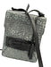 Derek Lam 10 Crosby Black & Aqua Blue Leather Lizard Print Flap Top Bag Black & Aqua Blue / One Size