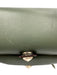 Rebecca Minkoff Olive Green & Black Leather Zip Detail Magnetic Snap Closure Bag Olive Green & Black