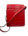 Diane Von Furstenberg Red Leather Lizard Detail Flap Top Crossbody Bag Red / Mini