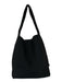 Naghedi Black Woven Tote Top Handle Magnetic Close Bag Black / Medium