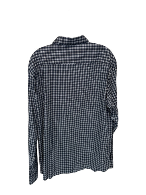 Faherty NWT Size XL Navy & White Supima cotton Grid Button Down Men's Shirt Navy & White / XL