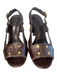 Tory Burch Shoe Size 7 Brown Leather Alligator Embossed Gold Hardware Shoes Brown / 7