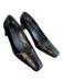 Stuart Weitzman Shoe Size 9 Black Leather Pointed Square Toe Block Heel Heels Black / 9