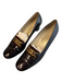 Salvatore Ferragamo Shoe Size 9 Brown Leather Almond Toe Gold Hardware Heels Brown / 9