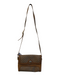 Gucci Brown Leather Gold hardware Gucci Monogram Envelope Cross Body Bag Brown / S