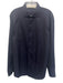 Bugatchi Size L Navy Cotton Micro Button Up Men's Long Sleeve Shirt Navy / L