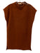 Madewell Size XS/S Rust Brown Cap Sleeve Zip Shoulder Pockets Dress Rust Brown / XS/S