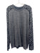 Lululemon Size Est L Blue Synthetic Heathered Checkered Men's Long Sleeve Shirt Blue / Est L