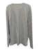 Lululemon Size Est L Light Gray Synthetic Solid Athletic Men's Long Sleeve Shirt Light Gray / Est L