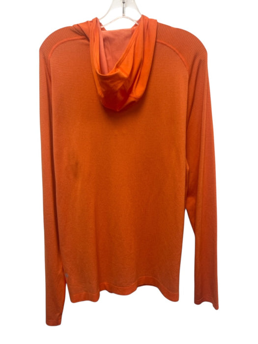 Lululemon Size Est L Orange Synthetic Solid Athletic Hoodie Men's Jacket Orange / Est L