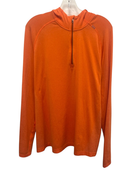 Lululemon Size Est L Orange Synthetic Solid Athletic Hoodie Men's Jacket Orange / Est L