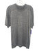 Lululemon Size Est L Gray Synthetic Heathered Athletic T Shirt Short Sleeve Gray / Est L