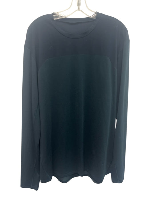 Lululemon Size Est L Navy Synthetic Solid Athletic Sweatshirt Long Sleeve Shirt Navy / Est L