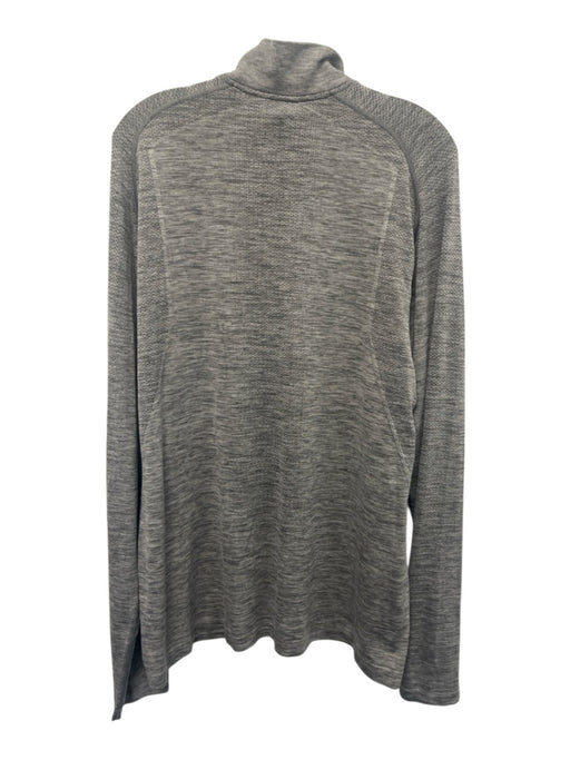 Lululemon Size Est L Gray Synthetic Heathered Athletic Men's Long Sleeve Shirt Gray / Est L